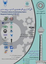پوستر پنجمین کنفرانس بین المللی مطالعات بین رشته ای در مدیریت و مهندسی