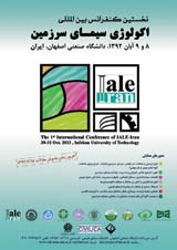 پوستر نخستین کنفرانس بین المللی اکولوژی سیمای سرزمین