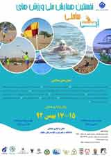 پوستر نخستین همایش ملی ورزشهای آبی و ساحلی ایران
