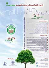 پوستر اولین کنفرانس ملی خدمات شهری و محیط زیست