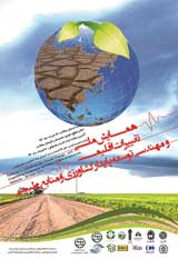پوستر همایش ملی تغییرات اقلیم و مهندسی توسعه پایدار کشاورزی و منابع طبیعی