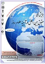 پوستر همایش ملی حقوق بین الملل در آیینه علوم روز