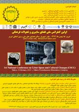 پوستر اولین کنفرانس ملی فضای سایبری و تحولات فرهنگی