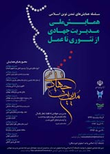 پوستر همایش ملی مدیریت جهادی از تئوری تا عمل