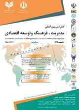 پوستر کنفرانس بین المللی مدیریت، فرهنگ و توسعه اقتصادی