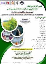 پوستر ششمین کنفرانس بین المللی علوم کشاورزی،محیط زیست،توسعه شهری و روستایی