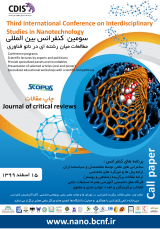 پوستر سومین کنفرانس بین المللی مطالعات میان رشته ای در نانو فناوری