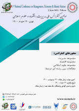 پوستر اولین کنفرانس ملی مدیریت، اقتصاد و علوم اسلامی