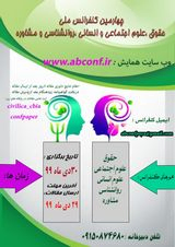 پوستر چهارمین کنفرانس ملی حقوق،علوم اجتماعی و انسانی،روانشناسی و مشاوره