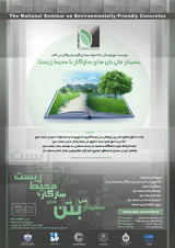 پوستر سمینار ملی بتن­ های سازگار با محیط زیست