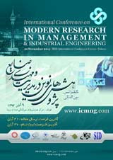 پوستر کنفرانس بین المللی پژوهشهای نوین در مدیریت و مهندسی صنایع