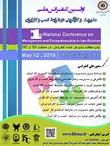 پوستر اولین کنفرانس ملی مدیریت و کارآفرینی در شرایط کسب و کار ایران