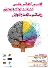 پوستر اولین کنفرانس ملی شناخت کودک و نوجوان روانشناسی سلامت و آموزش
