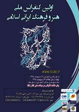 پوستر اولین کنفرانس ملی هنر و فرهنگ ایرانی اسلامی