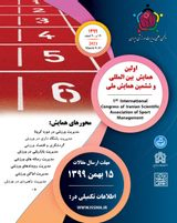 پوستر اولین همایش بین  المللی و ششمین همایش ملی انجمن علمی مدیریت ورزشی ایران