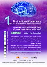 پوستر اولین کنفرانس ملی مطالعات آسیب شناسی روانی و روش های نوین درمان