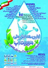 پوستر اولین همایش ملی مدیریت آب با رویکرد مصرف بهینه آب در بخش کشاورزی