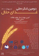 پوستر دومین کنگره ملی غذای حلال