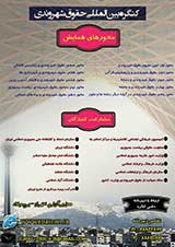 پوستر کنگره بین المللی حقوق شهروندی