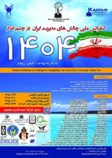 پوستر کنفرانس ملی چالش های مدیریت ایران در چشم انداز 1404