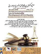 پوستر سومین کنفرانس بین المللی حقوق و توسعه پایدار جامعه مدنی