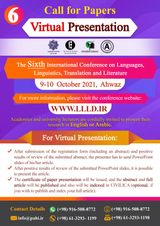 پوستر ششمین کنفرانس بین المللی زبان، زبان شناسی ،ترجمه و ادبیات