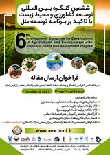 پوستر ششمین کنگره بین المللی توسعه کشاورزی و محیط زیست با تاکید بر برنامه توسعه ملل