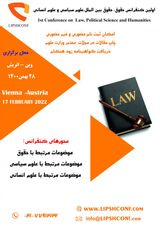 پوستر اولین کنفرانس حقوق، حقوق بین الملل،علوم سیاسی و علوم انسانی
