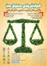 پوستر همایش ملی حقوق سبز با تاکید بر چالشهای  زیست محیطی مناطق شمالی کشور