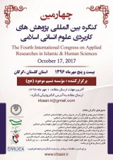 پوستر چهارمین کنگره بین المللی پژوهش های کاربردی علوم انسانی اسلامی