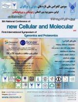 پوستر سومین کنفرانس ملی تازه های سلولی مولکولی و اولین سمپوزیوم بین المللی ژنو میکس و پروتئومیکس
