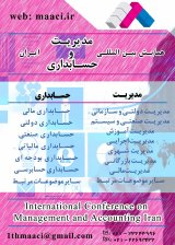 پوستر همایش بین المللی مدیریت و حسابداری ایران