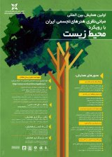 پوستر اولین همایش بین المللی مبانی نظری هنرهای تجسمی ایران با رویکرد محیط زیست
