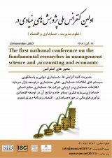 پوستر اولین کنفرانس پژوهش های بنیادی در علوم مدیریت،حسابداری و اقتصاد