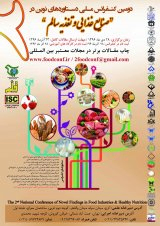 پوستر دومین کنفرانس ملی دستاوردهای نوین در صنایع غذایی و تغذیه سالم