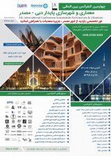 پوستر چهارمین کنفرانس بین المللی معماری و شهرسازی پایدار - دبی و مصدر