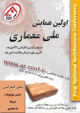 پوستر اولین همایش ملی معماری