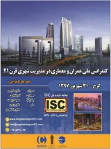 پوستر کنفرانس ملی عمران و معماری در مدیریت شهری قرن 21
