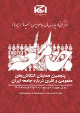 پوستر پنجمین همایش کنکاش­ های مفهومی و نظری درباره جامعه ایران