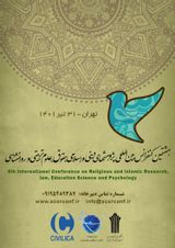 پوستر هشتمین کنفرانس بین المللی پژوهشهای دینی و اسلامی، حقوق، علوم تربیتی و روانشناسی