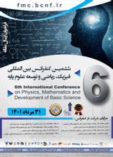 پوستر ششمین کنفرانس بین المللی فیزیک، ریاضی و توسعه علوم پایه