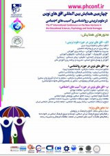 پوستر چهارمین همایش بین المللی افق های نوین در علوم تربیتی، روانشناسی و آسیب های اجتماعی