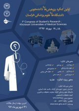 پوستر اولین کنگره پژوهش های دانشجویی دانشگاه های علوم پزشکی خراسان