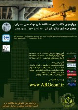 پوستر چهارمین کنفرانس سالانه ملی مهندسی عمران، معماری و شهرسازی ایران