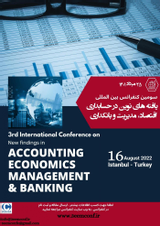 پوستر سومین کنفرانس بین المللی یافته های نوین در حسابداری، اقتصاد، مدیریت و بانکداری