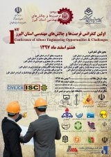 پوستر اولین کنفرانس فرصت‌‌ها و چالش‌های مهندسی استان البرز