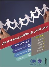 پوستر دومین کنفرانس ملی مطالعات نوین مدیریت در ایران