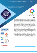 پوستر سومین کنفرانس سراسری مطالعات و یافته های نوین در نظام حقوقی ایران