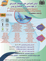 پوستر اولین کنفرانس ملی تحقیقات کاربردی در علوم مدیریت و حسابداری نوین