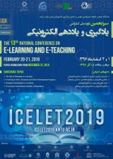 پوستر سیزدهمین کنفرانس سالانه یادگیری و یاددهی الکترونیک